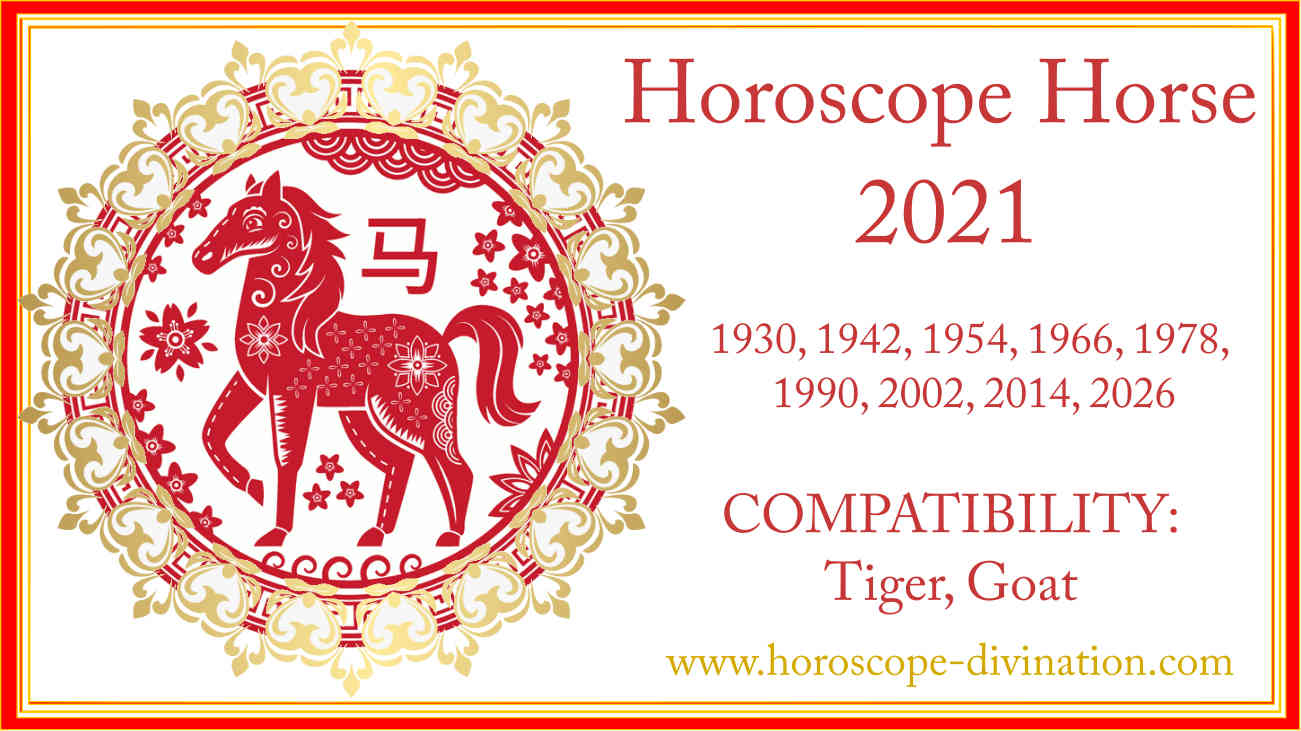 Chinese Horoscope 2021 Horse