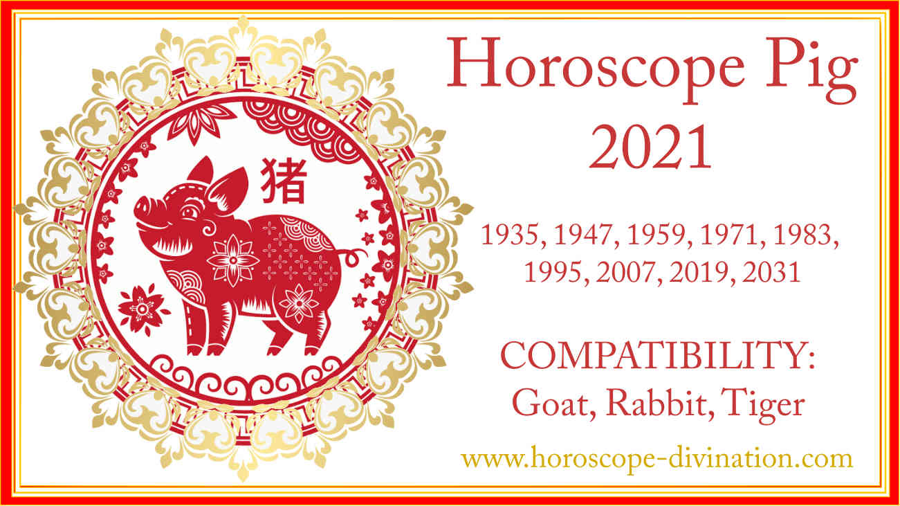 Chinese Horoscope 2021 Pig