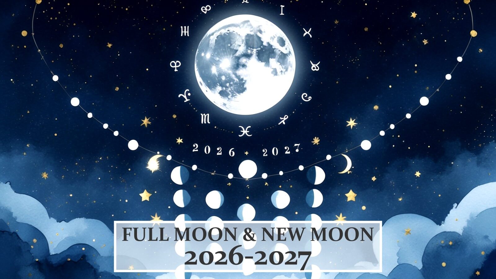 Moon Phases 2026–2027 – Full Moon & New Moon Calendar | Lunar Energy and Rituals