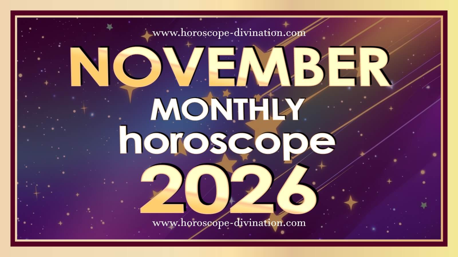 November horoscope 2026