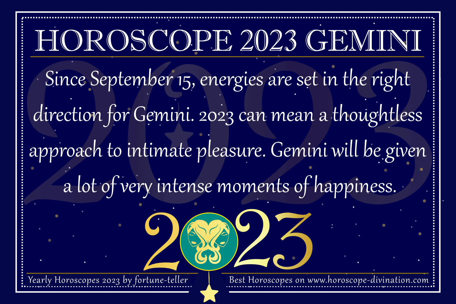 Yearly Horoscope Gemini 2023's Positive & Negative News for Gemini
