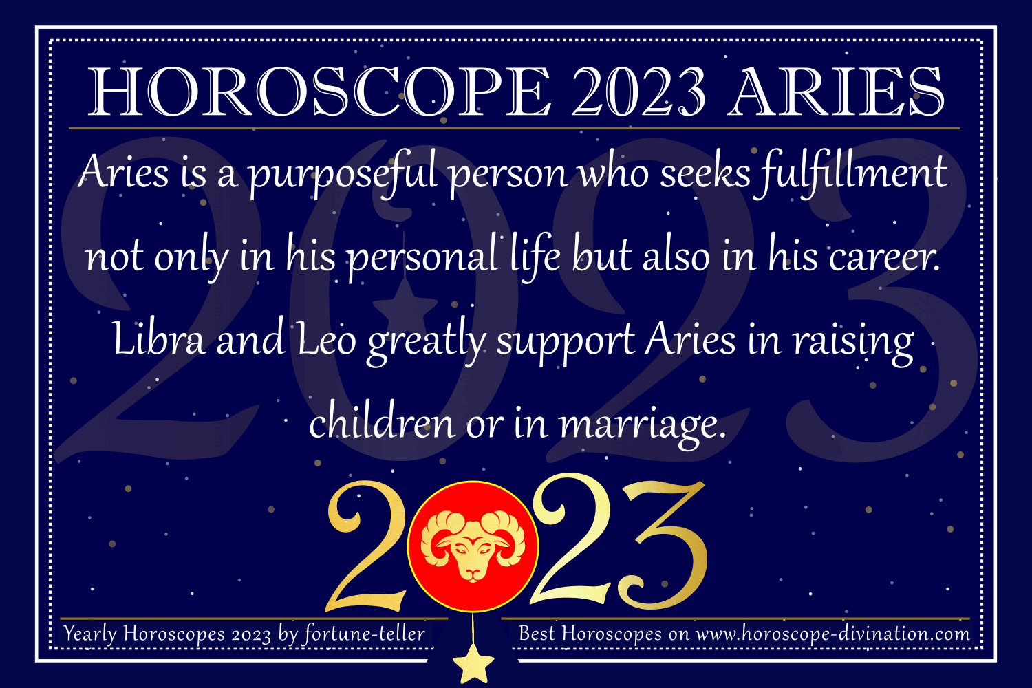 aries horoscope new year 2023