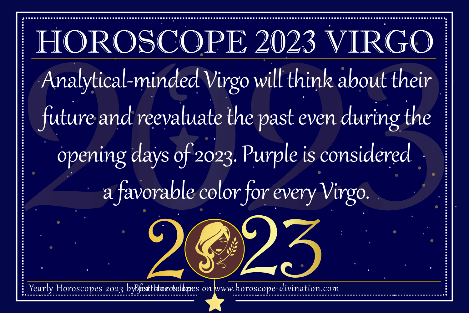 Virgo 2025 Horoscope Ellie Hesther