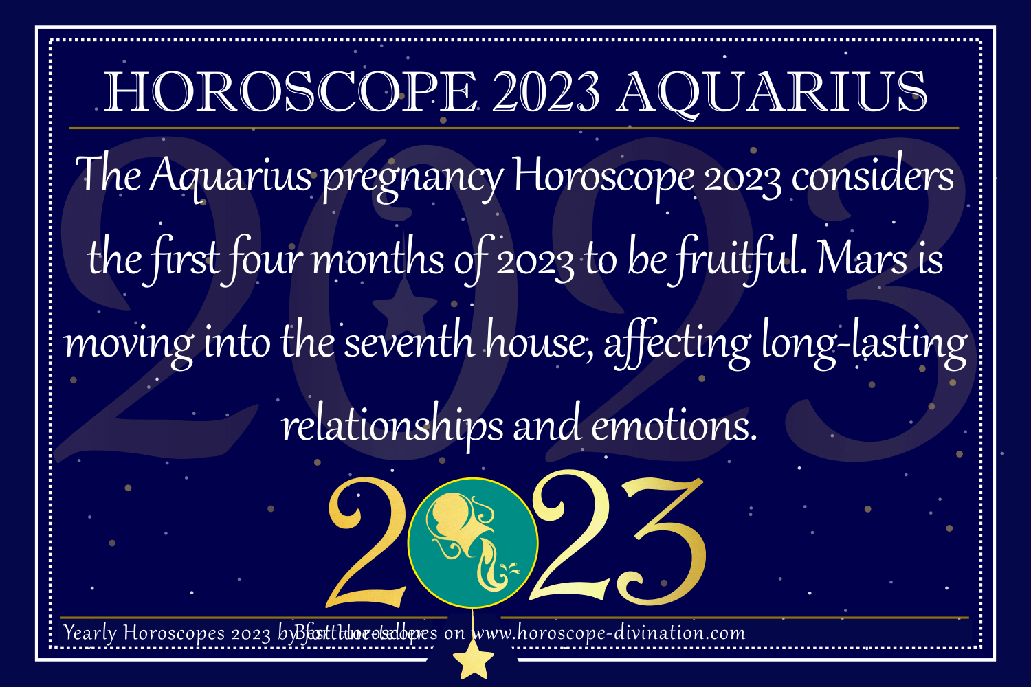 Aquarius Horoscope 2023 Love Pregnancy