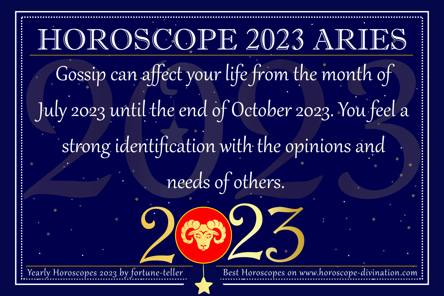 Aries: Horoscope 2023 - Love & Pregnancy