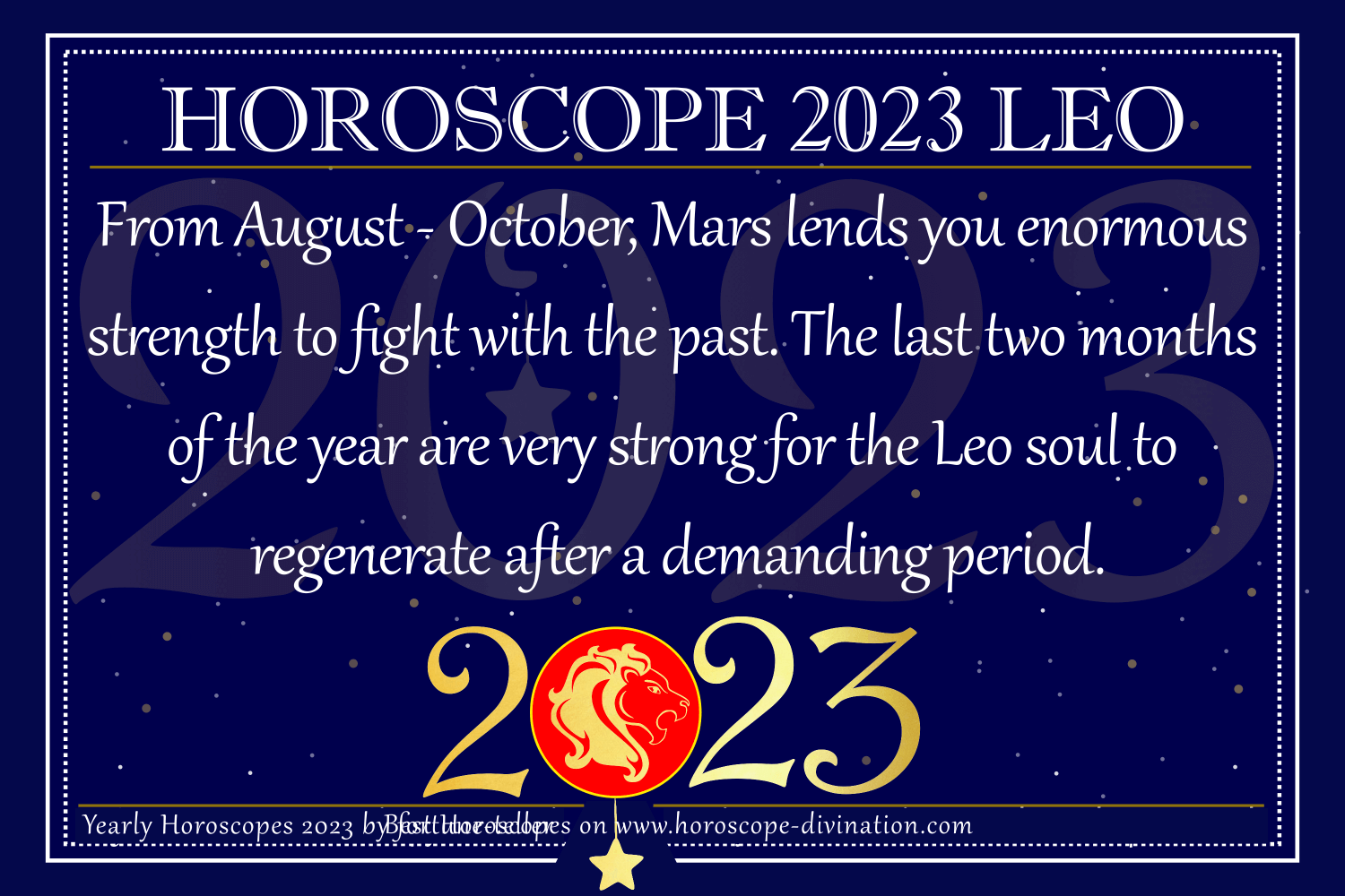 Leo Horoscope 2023 Love & Pregnancy