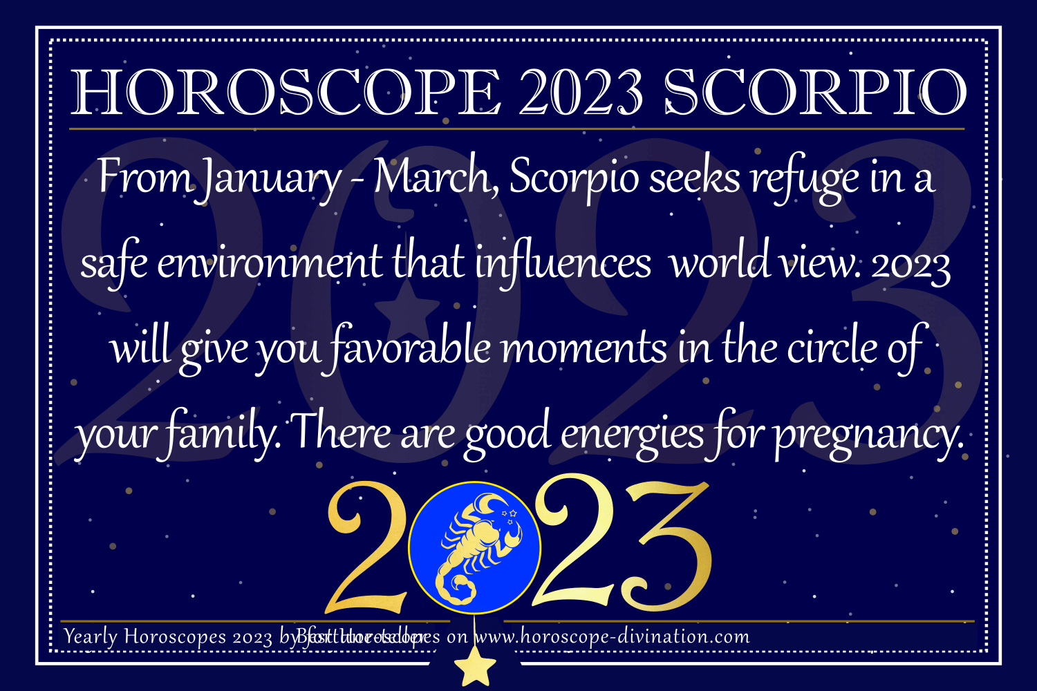 Scorpio Horoscope 2023 Love & Pregnancy