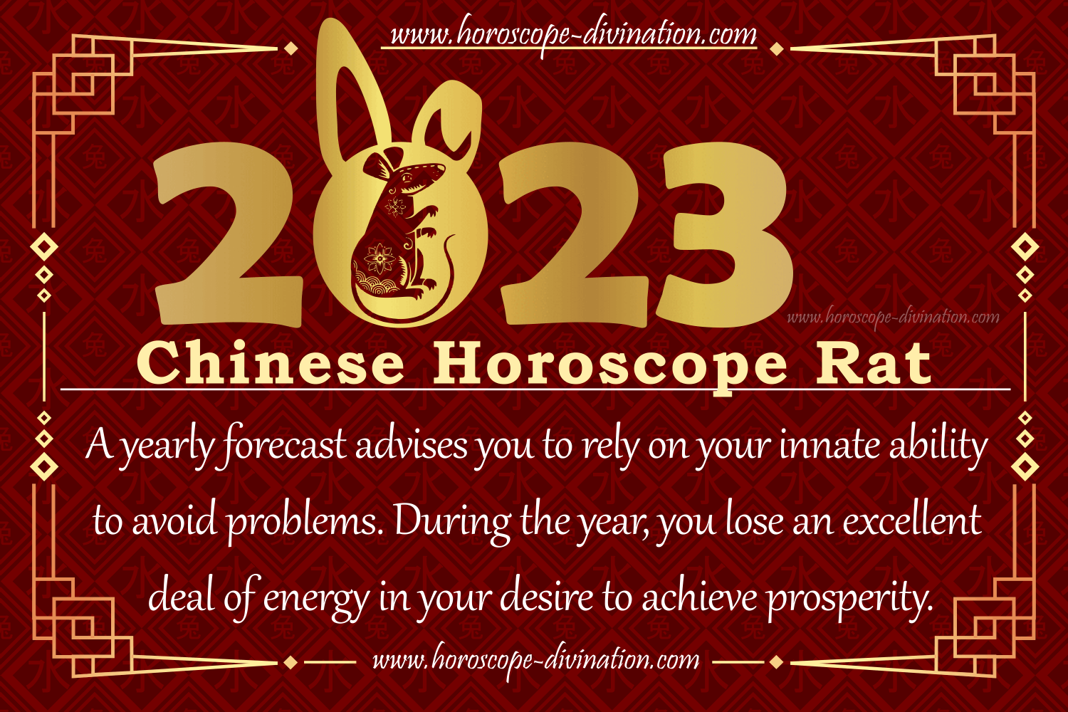 Yearly Rat Horoscope 2023 Rat Health & Work Prediction