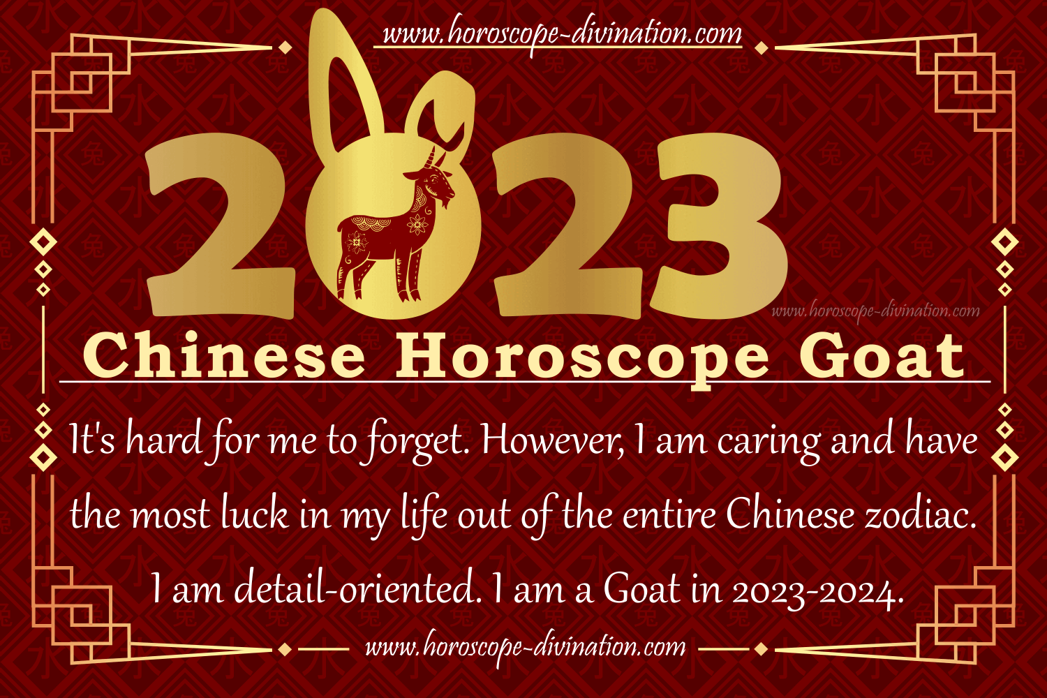 Chinese Horoscope 2023 Goat Prediction & Future