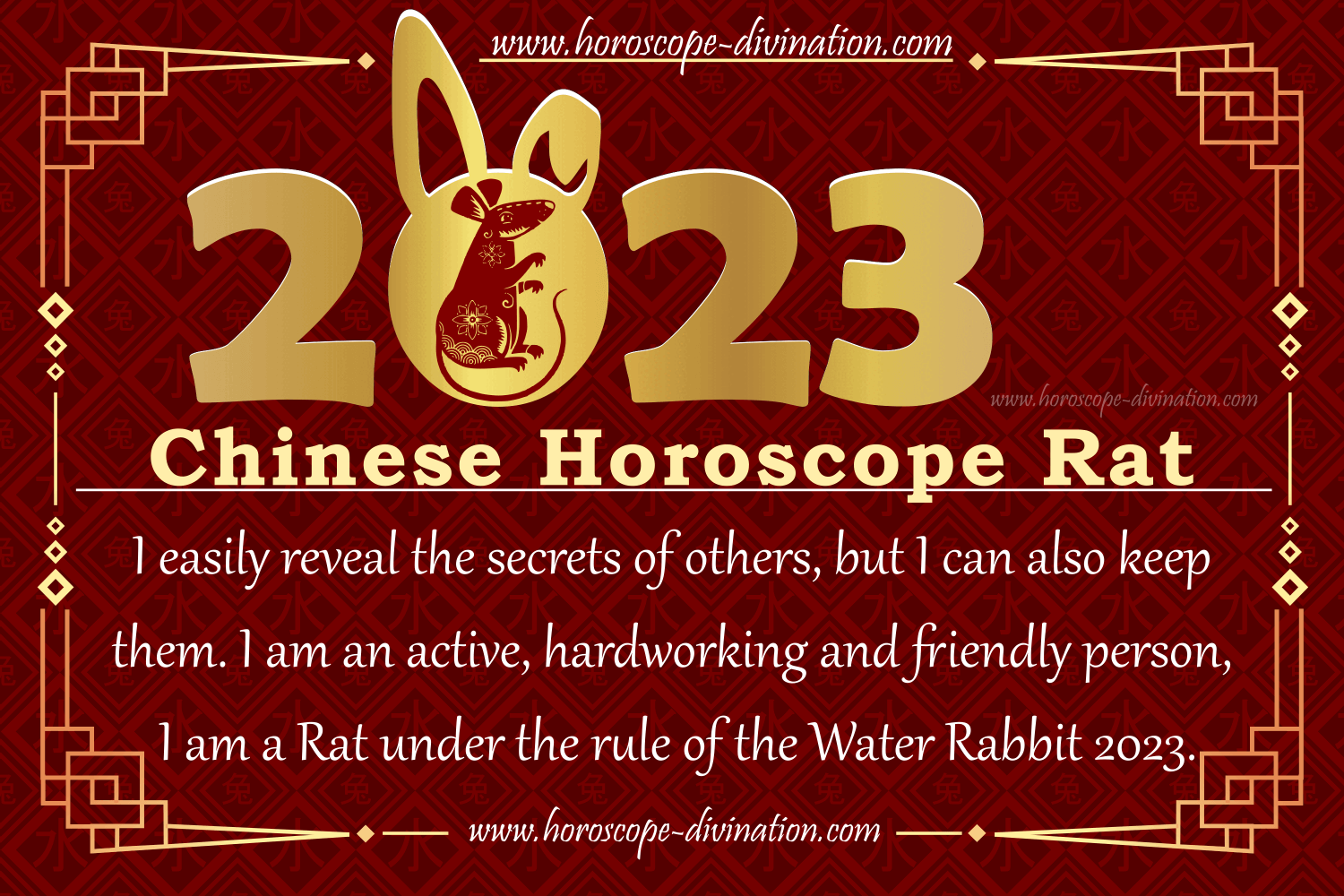 Chinese Horoscope 2023 Rat Prediction & Future