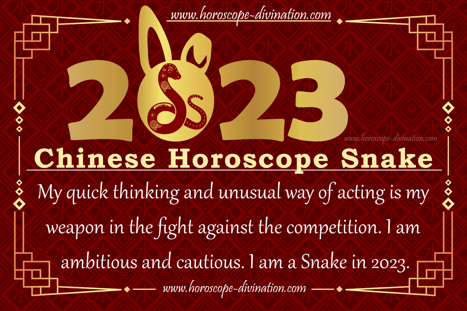 Chinese Horoscope 2023 Snake Prediction & Future