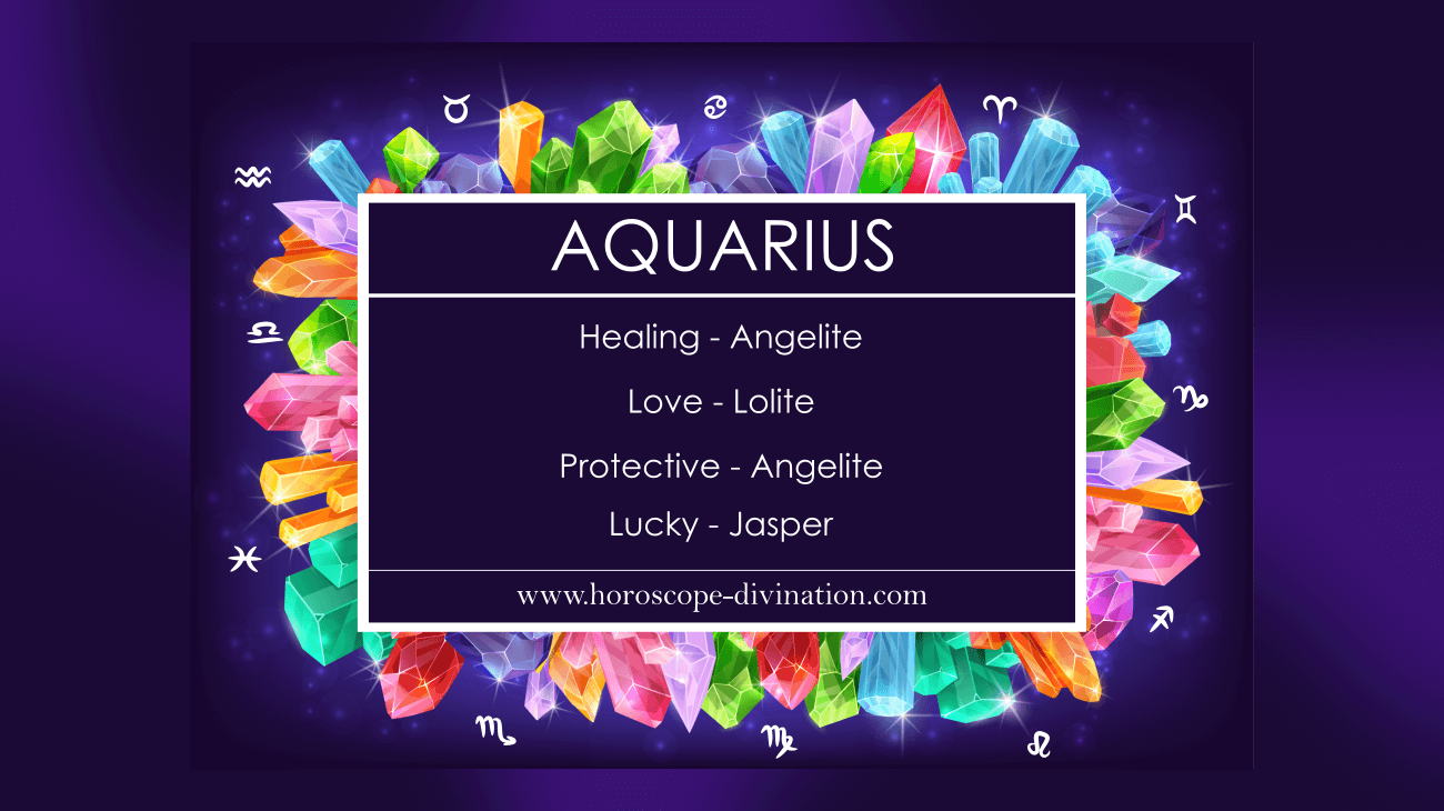 Aquarius Lucky Stone, healing, protection and love - Aquarius Gemstones