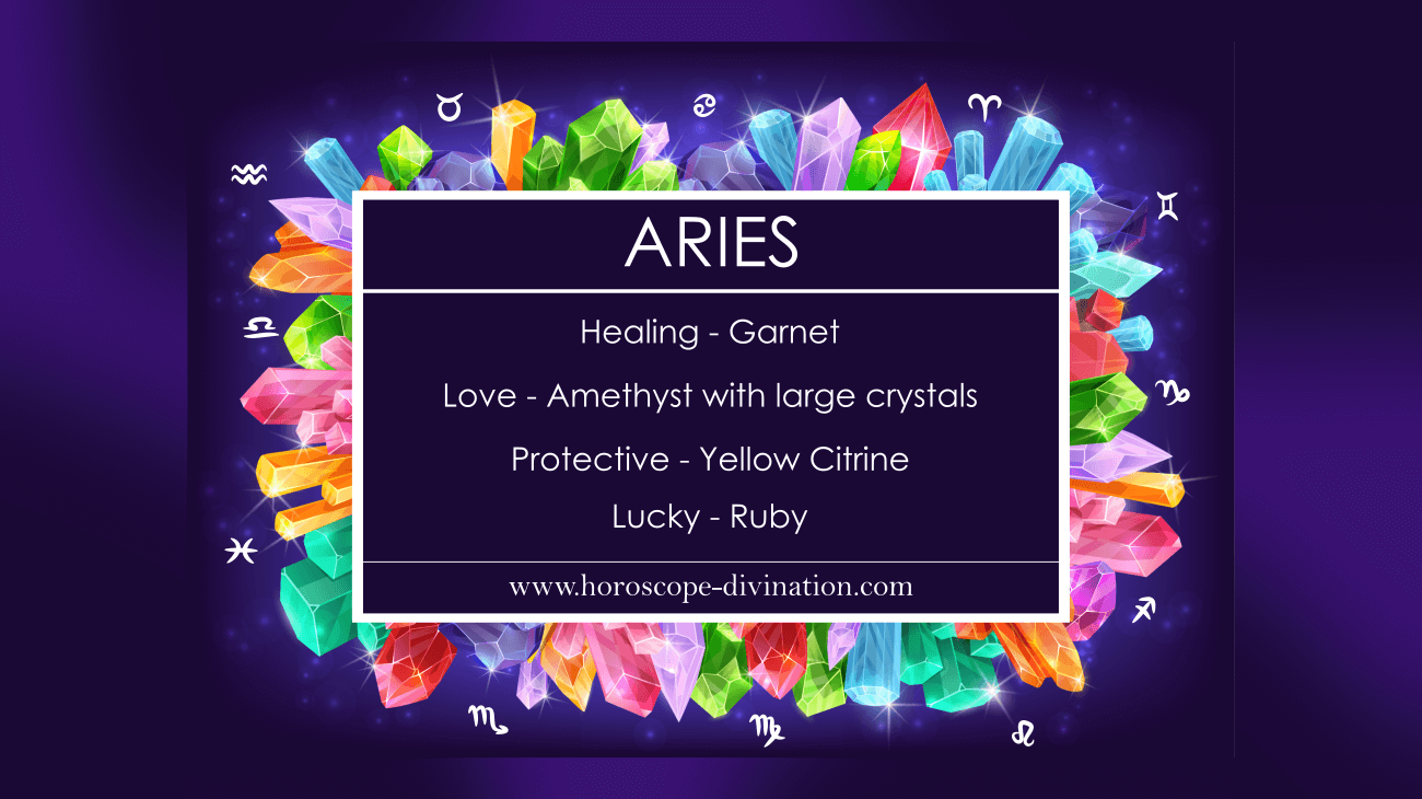 Aries Lucky Stone, healing, protection and love - Aries Gemstones