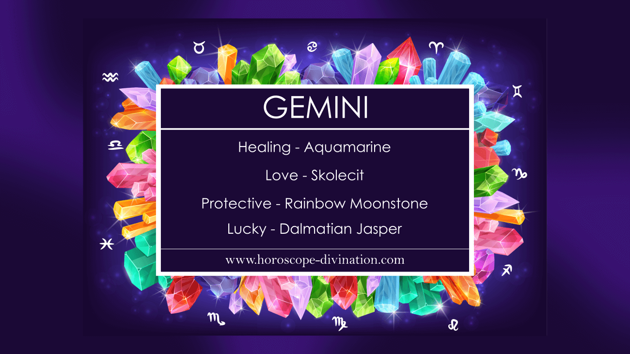 Gemini Lucky Stone, healing, protection and love - Gemini Gemstones