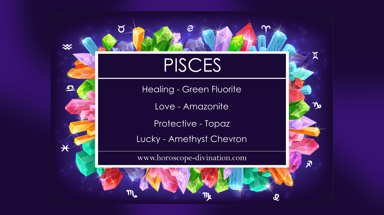 Pisces Lucky Stone, healing, protection and love - Pisces Gemstones