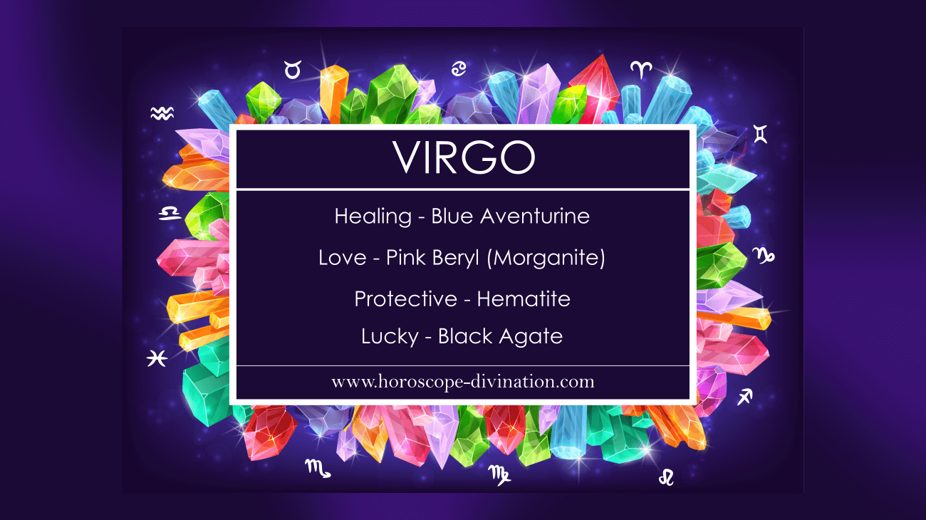 Virgo Lucky Stone, healing, protection and love - Virgo Gemstones