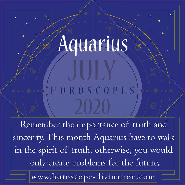July 2020 Horoscope Aquarius
