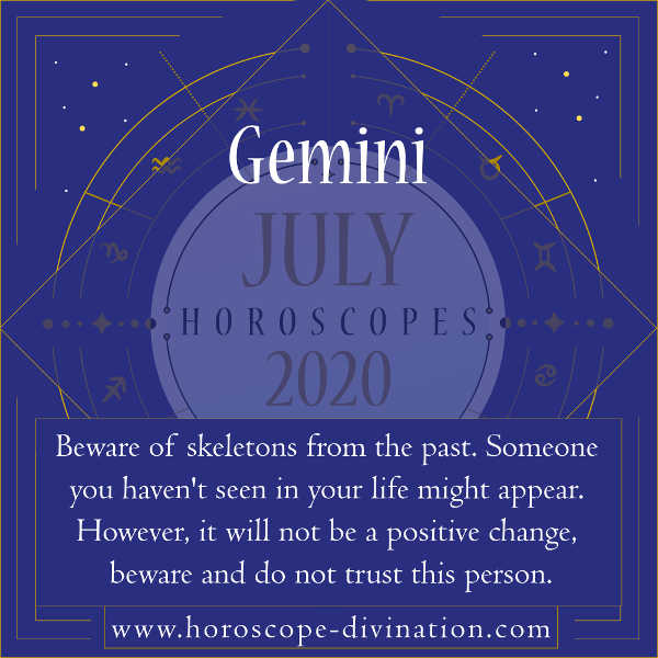July 2020 Horoscope for Gemini zodiac sign