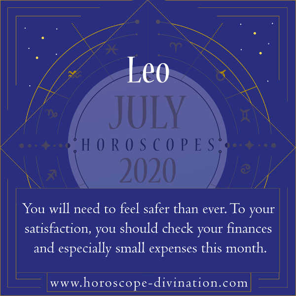 July Horoscope 2020 Leo