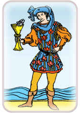 daily tarot reading - tarot card Page of Cups