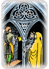daily tarot reading - tarot card Three of pentacles