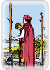 daily tarot reading - tarot card Two of Wands