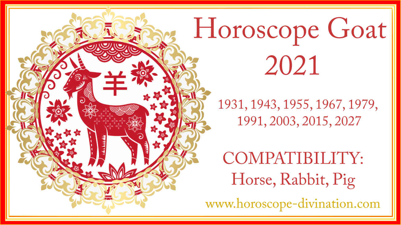Chinese Horoscope 2021 Goat