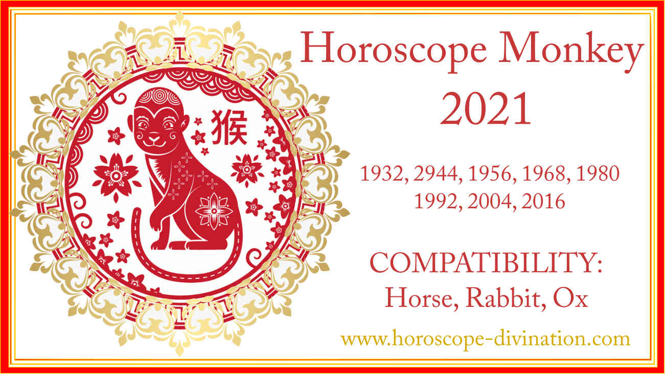 Chinese Horoscope 2021 Monkey White Metal Ox Year 