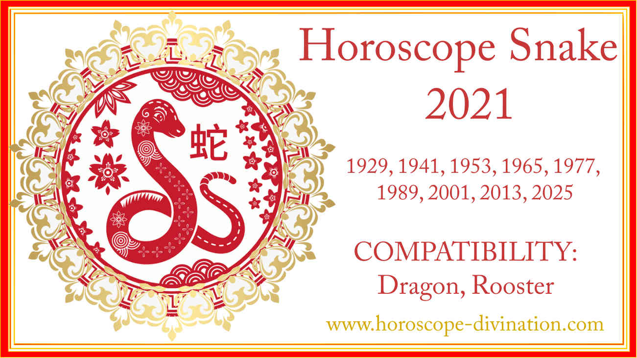 Chinese Horoscope 2021 Snake