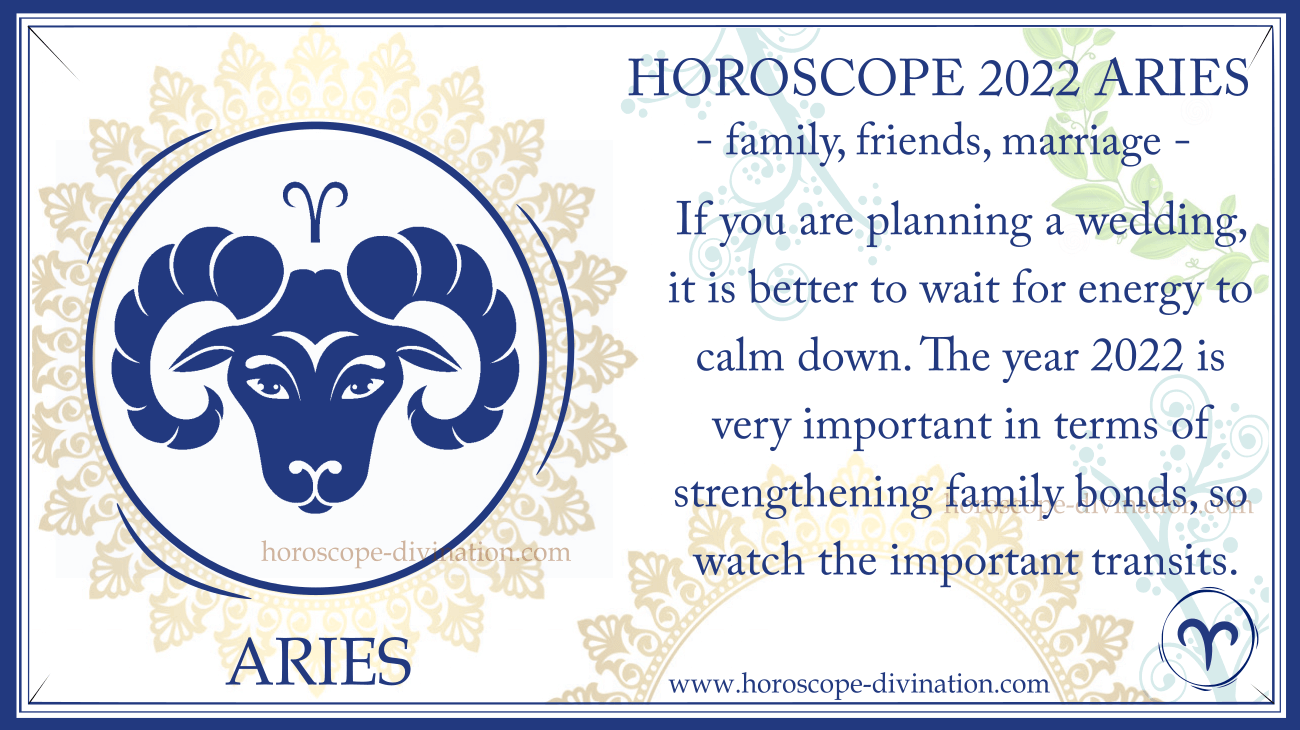 Horoscope Aries 2022 Family, pregnancy, marriage