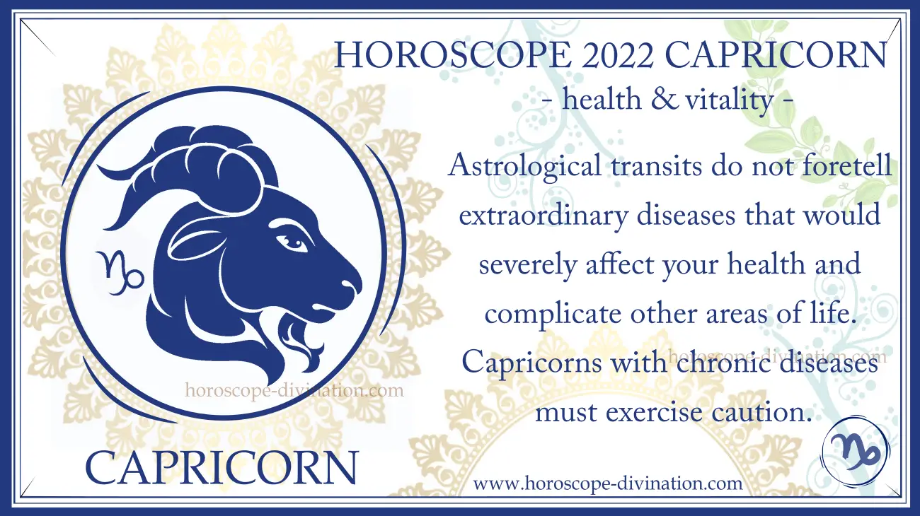 health horoscope 2022 Capricorn