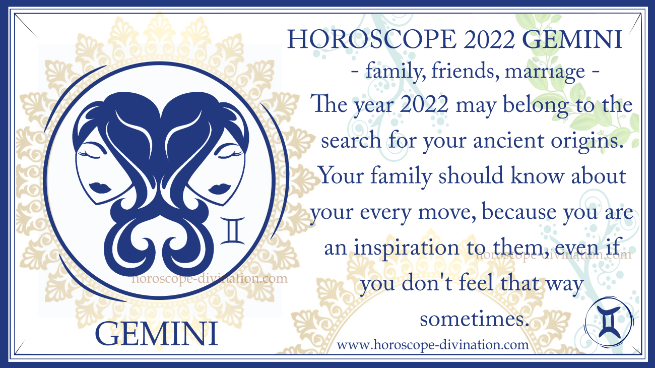 Horoscope Gemini 2022 Family, pregnancy, marriage