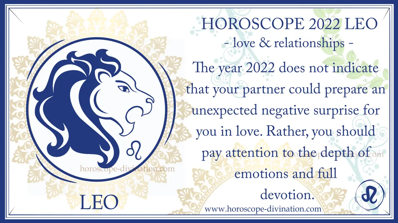 love and relationships horoscope 2022 Leo