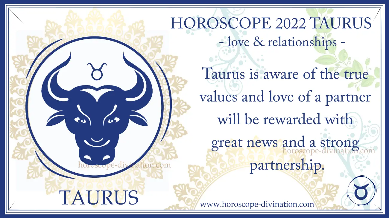 love and relationships horoscope 2022 Taurus