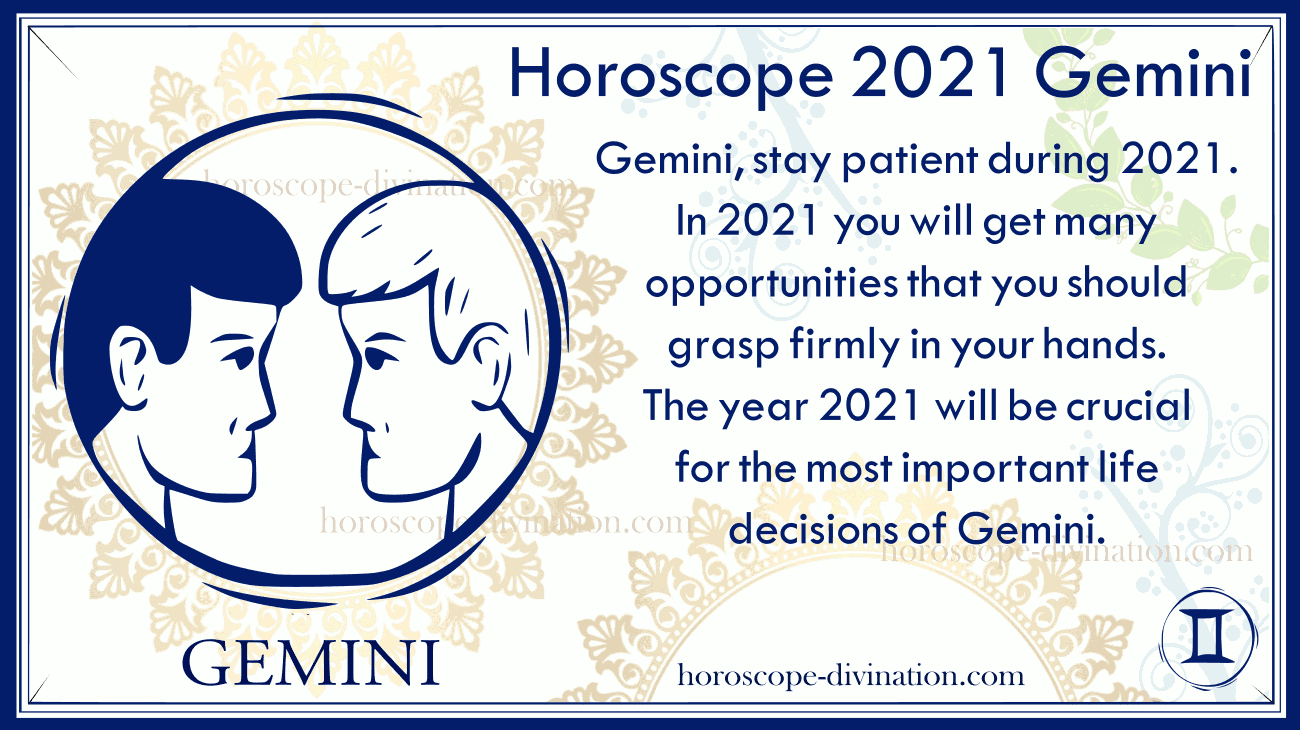 astrology horoscope Gemini 2021