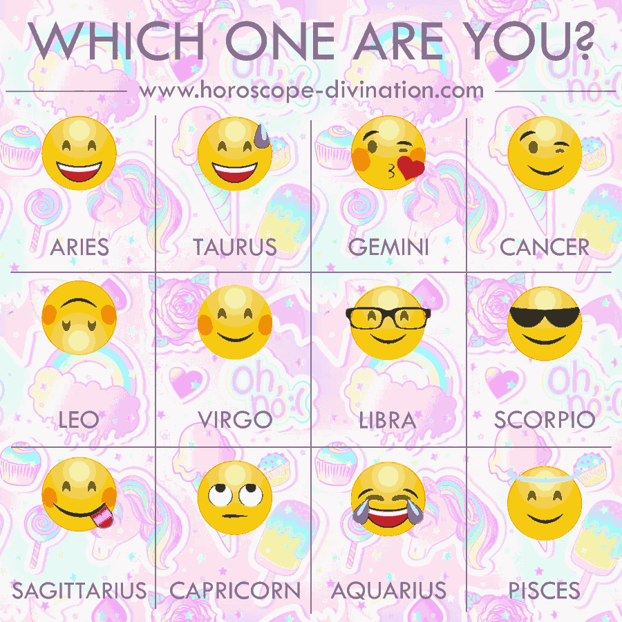 zodiac signs as emoji - astrology memes