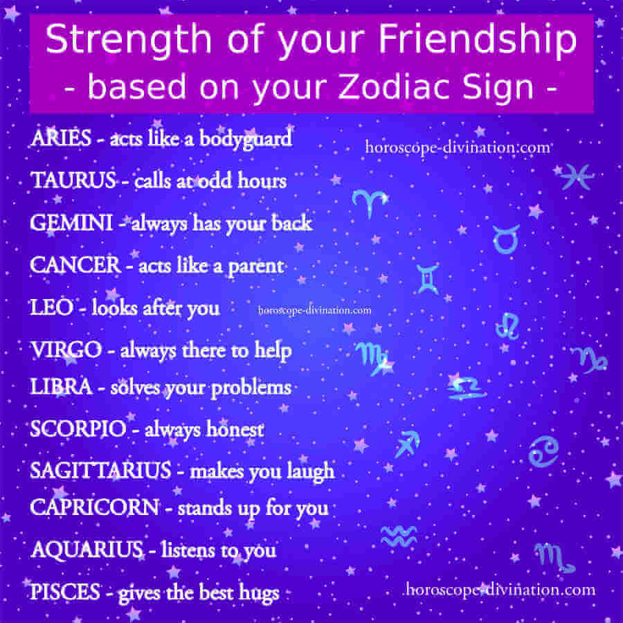 zodiac friendship